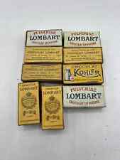 lot of antique LOMBART KHOLER chocolate box top advertising