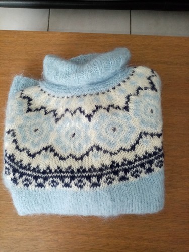 Pull mohair jacquard - pull,