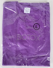 BOTOX T-Shirt: Official Botox Rhinestone Woman’s Shirt Size L Purple