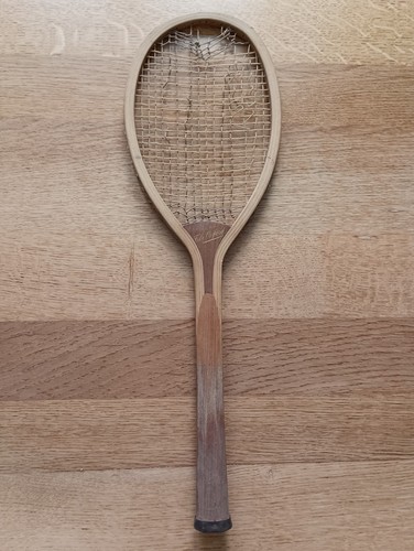Raquette tennis antique wood - raquette,
