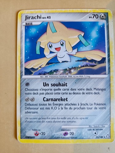 Carte pokémon jirachi - carte,