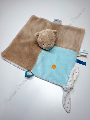 Doudou plat carré - carré, basile