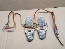 Vintage Marker Rotomat Heel Section Ski Bindings With German Flag Safety Straps