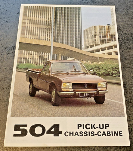Brochure vente peugeot 504 - vente,