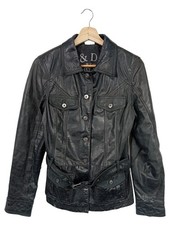STREET ONE Veste en cuir Dames Veste T EU 38 noir style extravagant