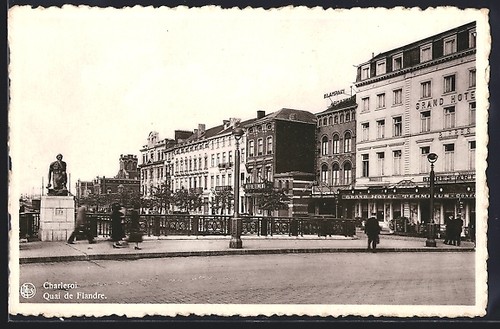 Cpa charleroi quai flandre - charleroi,, de