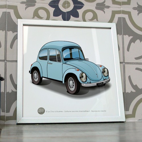 Poster cox coccinelle bleue - cox,