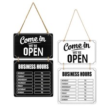 Panneau d'heures d'ouverture Panneau ouvert fermé pour fenêtre de