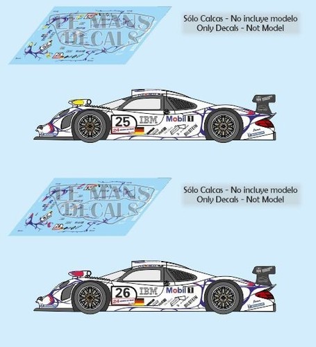 Décalcomanies porsche 911 gt1 - porsche,