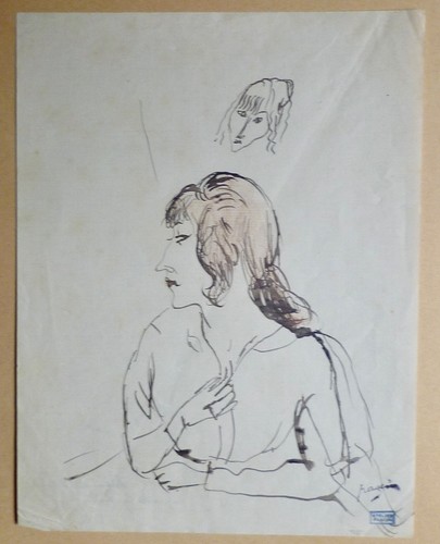 Pascin dessin encre crayons - dessin,