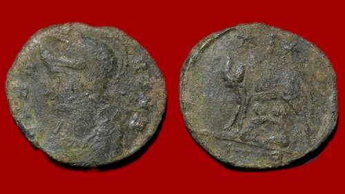Roman coin rome nummus - :, –