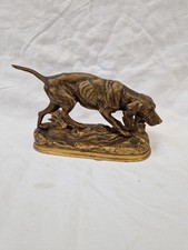 ANCIENNE Sculpture chien en