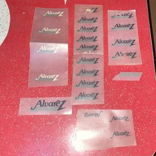 18 Vintage Alvarez Electric Guitar Headstock Waterslide Decals!