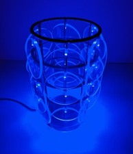 Incredibly Rare Vintage Ikea Trunna Table Lamp Blue LED Light  Acrylic Discs