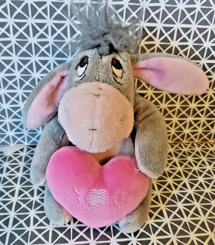 Doudou peluche bourriquet - peluche, gris