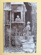 Old postcard signed MASTROIANNI sculpture modeling paste in the moonlight serenade