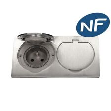 Prise double encastrée