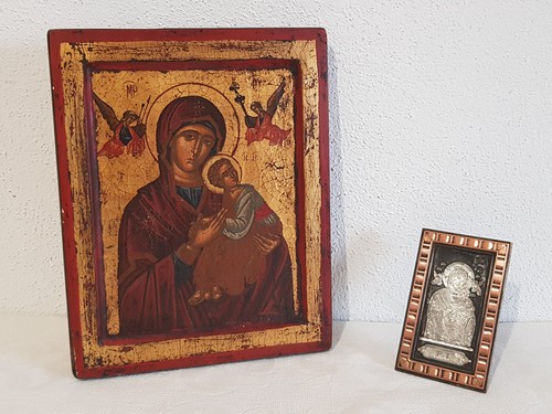Lot icônes religieuses - de, 2