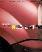 Renault Kangoo Estate 4x4 2001 UK Market Preview Foldout Sales Brochure 