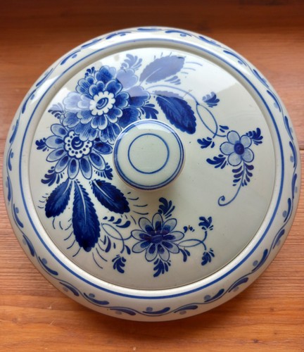 Bonbonnière plate faïence - bonbonnière, plate-faïence