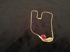 chaîne métal doré ancienne