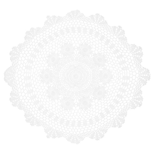 Nappe ronde crochet - , pouces