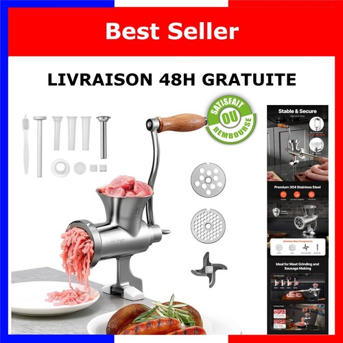 Hachoir viande manuel - à, vevor
