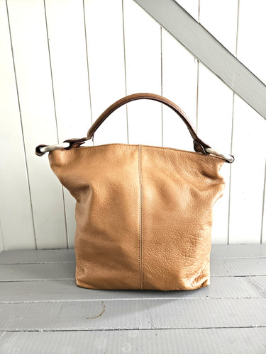 Sac cuir grainé camel sequoia - camel,