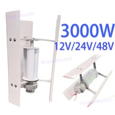 3000W Générateur à éolienne 12V 24V 48V Power Generator & MPPT Charge Controller