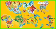 Magnet Brossard Savannah Countries Africa Asia Europe North and South America Oceania