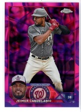 2023 Topps Chrome Update JEIMER CANDELARIO Magenta Purple Lave Lamp #d/299