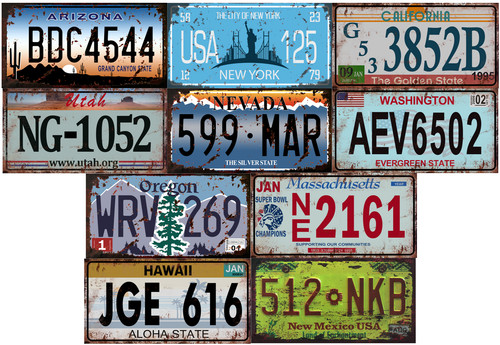 Lot répliques plaques - lot,