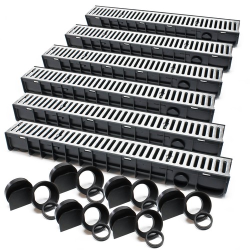 Caniveau 6x1m grille - 6x1m,
