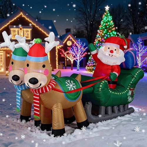 Père noël gonflable - père,