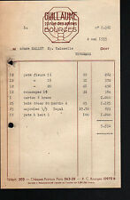 BOURGES (18) DISHES / TABLE SERVICES ""GUILLAUME"" in 1955