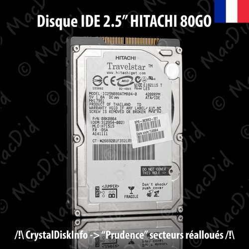 Disque dur ide 80 - 80, go