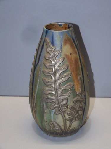 Joli vase gres coulures - -joli,