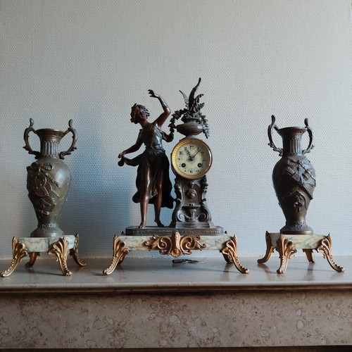 Pendule garniture ancienne - et,