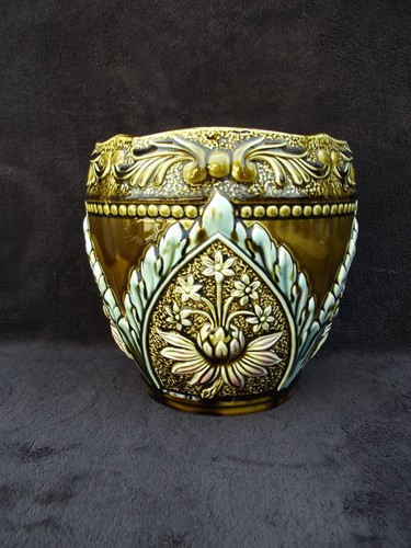 Ancien cache pot faience - ancien,