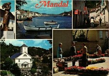 CPA AK Mandal- Souvenir NORWAY