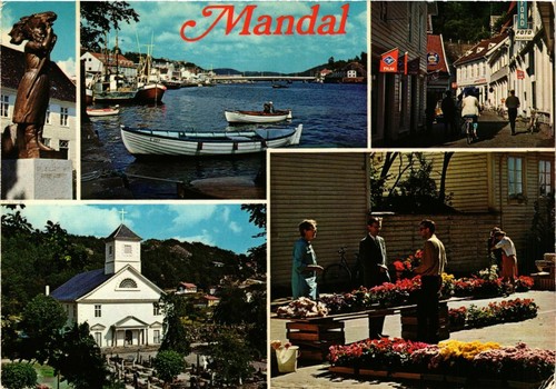 Cpa mandal souvenir norway - ak,