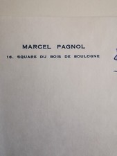 papier à lettre Marcel Pagnol