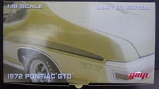1:18 GMP 1972 GTO 455 HO 72 PONTIAC LIMITED EDITION #968 ARIZONA GOLD  / BLACK