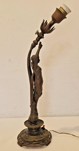Art nouveau pied lampe - -, de