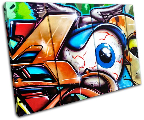 Eyeball urban graffiti - urban,