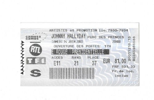 Rare ticket billet - /, de