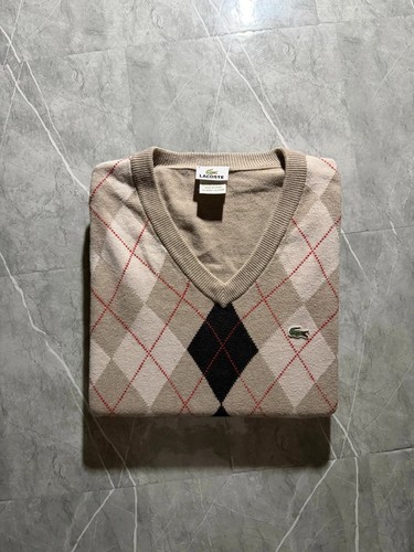 Pull col lacoste motif - pull,