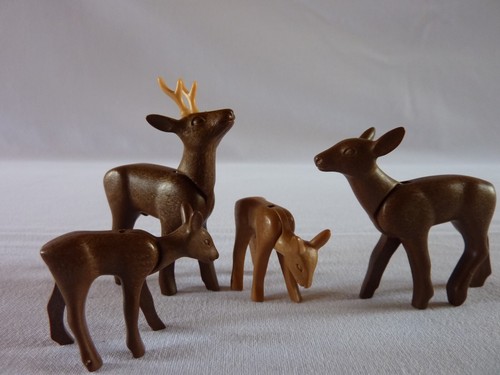 Playmobil chevreuil biche 2 - biche, et