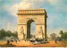 Art - Painting - Engraving Antique Lithograph - Paris of the Time of Yesterday - The Arc de