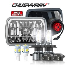 Pair 5x7" 7x6 LED Headlight Hi-Lo For Chevy El Camino 78-1981 Classic LUV Truck